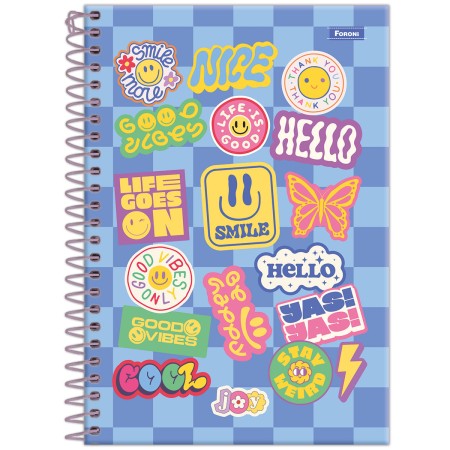 Foto ilustrativa Caderno Espiral 1/4 Joyful Mind