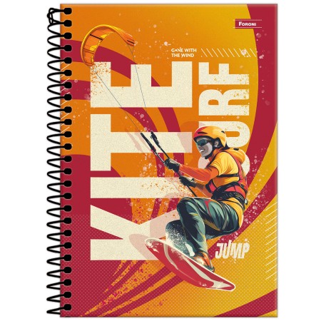 Foto ilustrativa Caderno Espiral 1/4 Jump