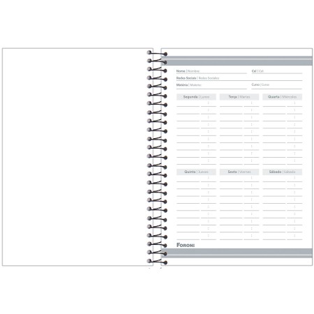 Foto ilustrativa Caderno Espiral 1/4 Masculino Cliff