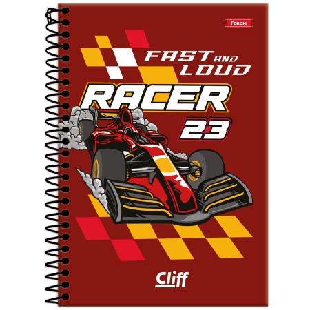 Foto ilustrativa Caderno Espiral 1/4 Masculino Cliff