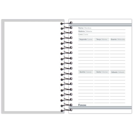 Foto ilustrativa Caderno Espiral 1/8 4 Elementos