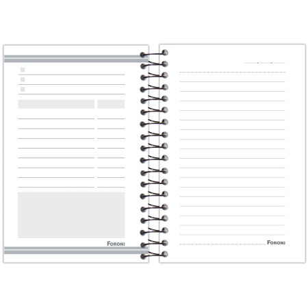 Foto ilustrativa Caderno Espiral 1/8 4 Elementos