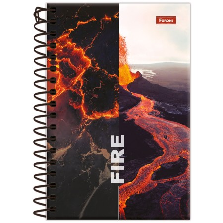 Foto ilustrativa Caderno Espiral 1/8 4 Elementos