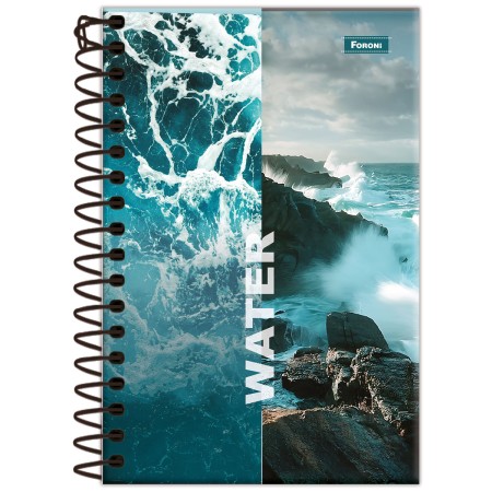 Foto ilustrativa Caderno Espiral 1/8 4 Elementos