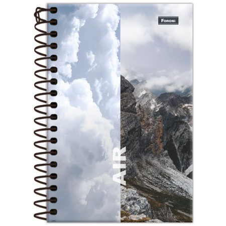 Foto ilustrativa Caderno Espiral 1/8 4 Elementos