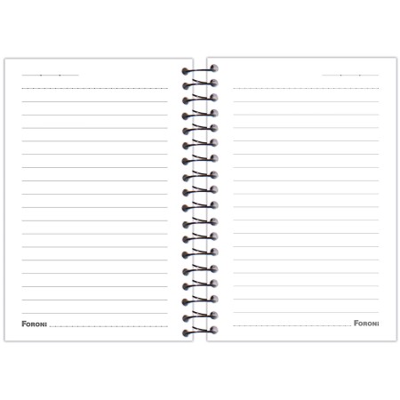 Foto ilustrativa Caderno Espiral 1/8 Feminino Cliff