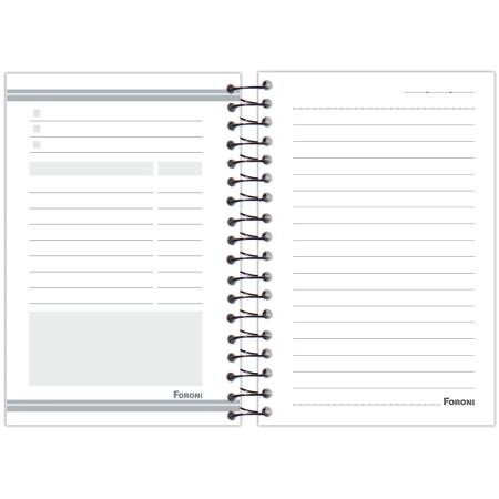 Foto ilustrativa Caderno Espiral 1/8 Masculino Cliff