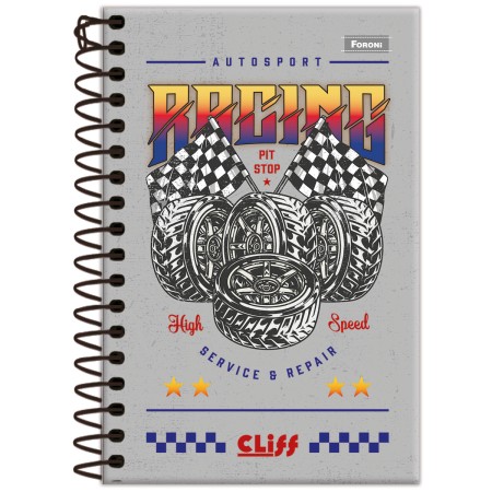 Foto ilustrativa Caderno Espiral 1/8 Masculino Cliff