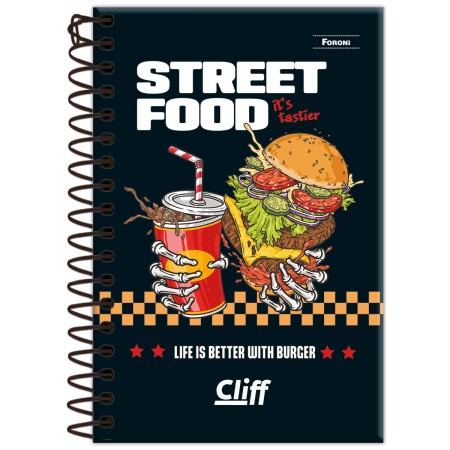Foto ilustrativa Caderno Espiral 1/8 Masculino Cliff