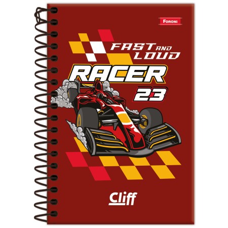 Foto ilustrativa Caderno Espiral 1/8 Masculino Cliff