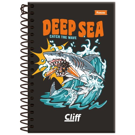 Foto ilustrativa Caderno Espiral 1/8 Masculino Cliff