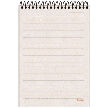 Foto ilustrativa Caderno Espiral Ao Alto Capa Dura Kraft Art