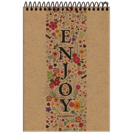 Foto ilustrativa Caderno Espiral Ao Alto Capa Dura Kraft Art