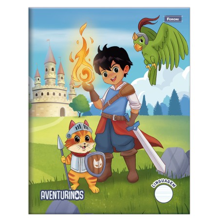 Foto ilustrativa Caderno Linguagem  Aventurinos - Começando a escrever