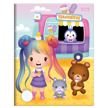 Foto ilustrativa Caderno Linguagem Capa Dura Começando a Escrever
