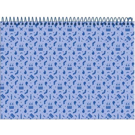 Foto ilustrativa Caderno Meia Pauta Espiral  Aventurinos - Começando a escrever