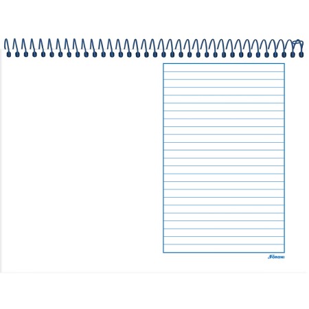 Foto ilustrativa Caderno Meia Pauta Espiral  Aventurinos - Começando a escrever