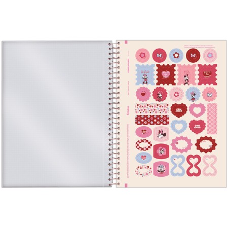 Foto ilustrativa Caderno Papel de Carta Capa Dura Minnie Mouse