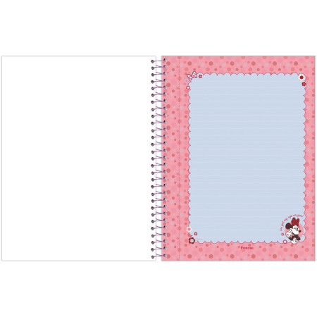 Foto ilustrativa Caderno Papel de Carta Capa Dura Minnie Mouse
