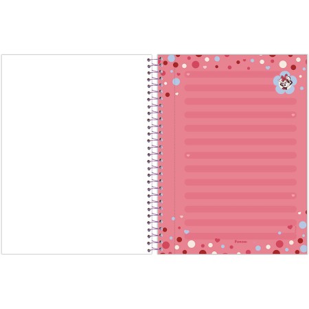 Foto ilustrativa Caderno Papel de Carta Capa Dura Minnie Mouse