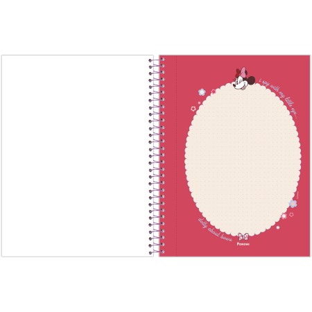 Foto ilustrativa Caderno Papel de Carta Capa Dura Minnie Mouse
