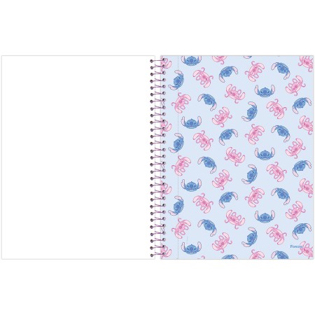 Foto ilustrativa Caderno Papel de Carta Capa Dura Stitch