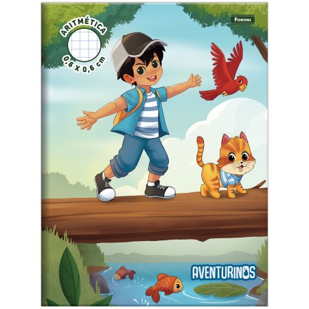 Foto ilustrativa Caderno Pedagógico Aritmética (0,6 x 0,6 cm) Aventurinos