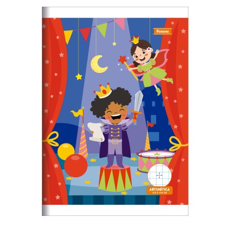 Foto ilustrativa Caderno Pedagógico Aritmética Brincarte (0,6 x 0,6 mm)