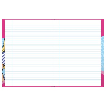 Foto ilustrativa Caderno Pedagógico Caligrafia Capa Dura Barbie