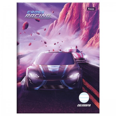 Foto ilustrativa Caderno Pedagógico Caligrafia Capa Dura Cross Racing