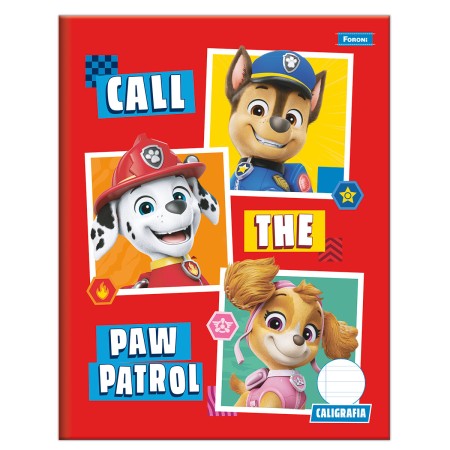 Foto ilustrativa Caderno Pedagógico Caligrafia Capa Dura Patrulha Canina