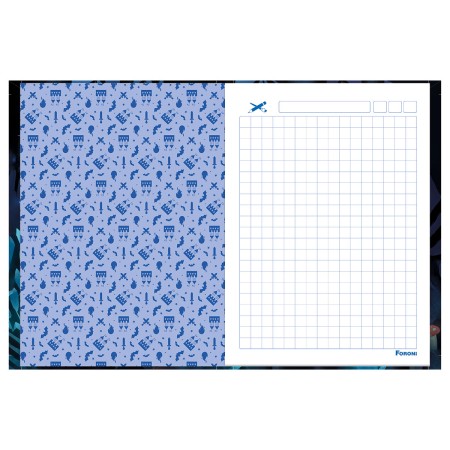 Foto ilustrativa Caderno Quadriculado (1x1 cm)  Aventurinos - Começando a escrever