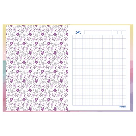 Foto ilustrativa Caderno Quadriculado (1x1 cm)  Ternuritas - Começando a escrever