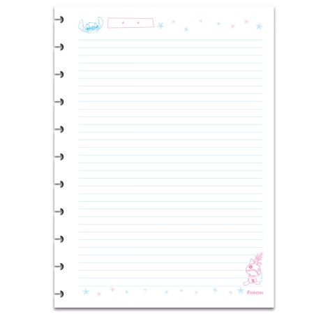 Foto ilustrativa Caderno Refil Disckbook -  PICK PRO Universitário Pauta Branca Gradiente