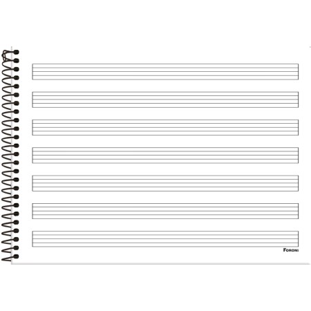 Foto ilustrativa Caderno Transversal 1/4 de Música