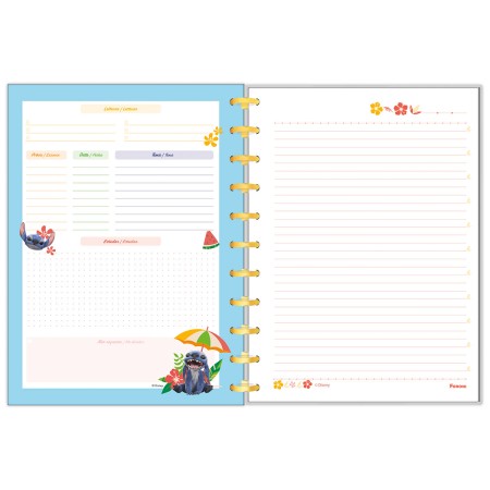 Foto ilustrativa Caderno Univ. Disco Stitch