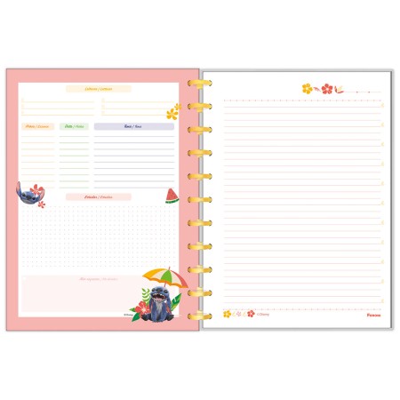 Foto ilustrativa Caderno Univ. Disco Stitch