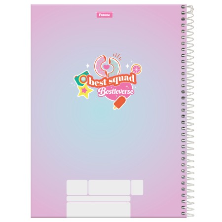 Foto ilustrativa Caderno Universitário Besties