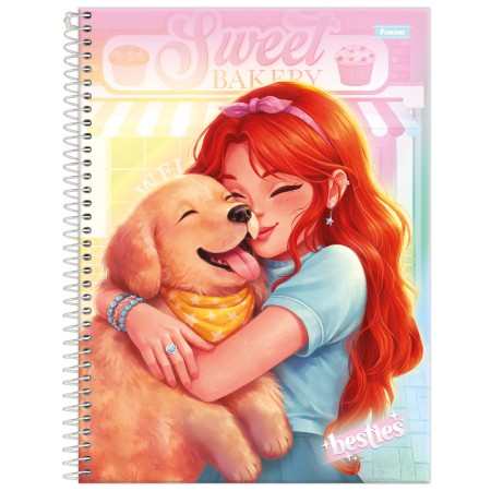 Foto ilustrativa Caderno Universitário Besties
