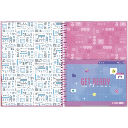 Foto ilustrativa Caderno Universitário Capa Dura Amigas Para Sempre