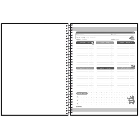 Foto ilustrativa Caderno Universitário Capa Dura Among Us