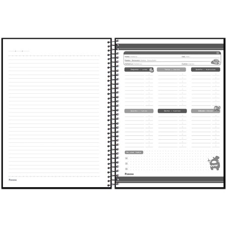 Foto ilustrativa Caderno Universitário Capa Dura Among Us