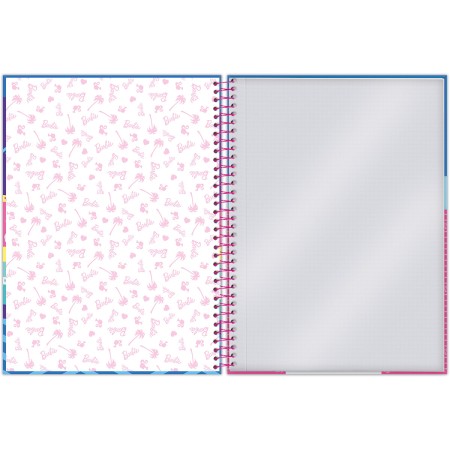 Foto ilustrativa Caderno Universitário Capa Dura Barbie