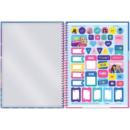 Foto ilustrativa Caderno Universitário Capa Dura Barbie