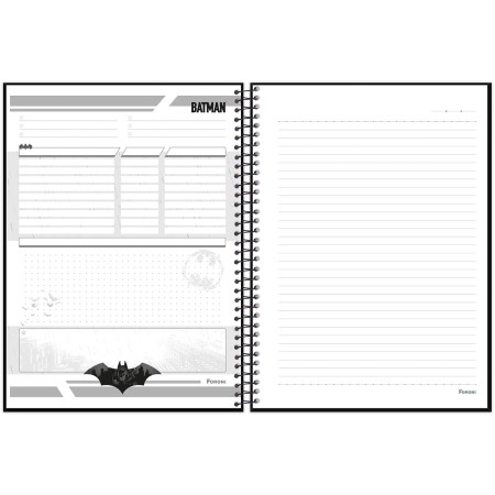 Foto ilustrativa Caderno Universitário Capa Dura Batman