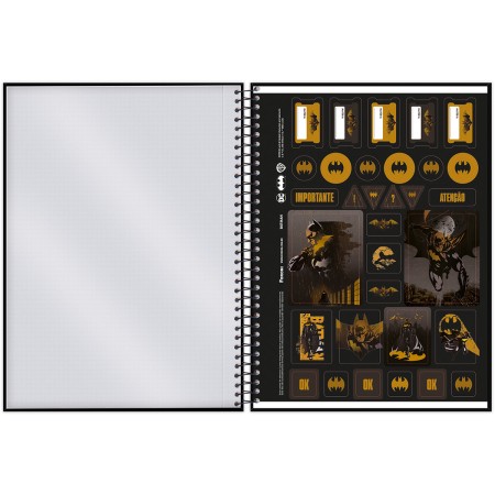Foto ilustrativa Caderno Universitário Capa Dura Batman