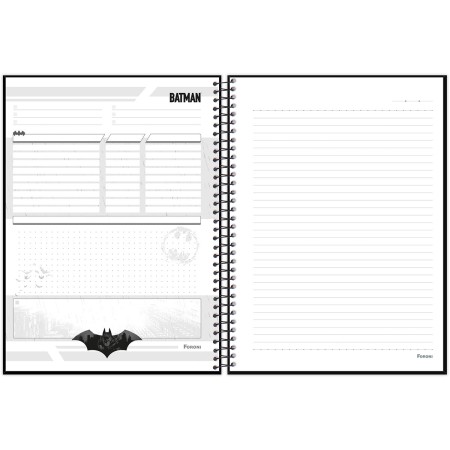 Foto ilustrativa Caderno Universitário Capa Dura Batman