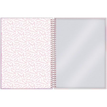 Foto ilustrativa Caderno Universitário Capa Dura Blush