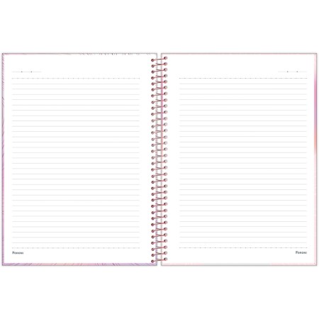 Foto ilustrativa Caderno Universitário Capa Dura Blush