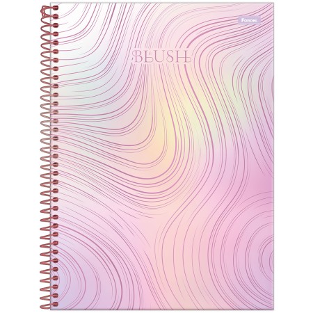 Foto ilustrativa Caderno Universitário Capa Dura Blush